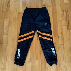 Prince Black Pants with Orange Accents